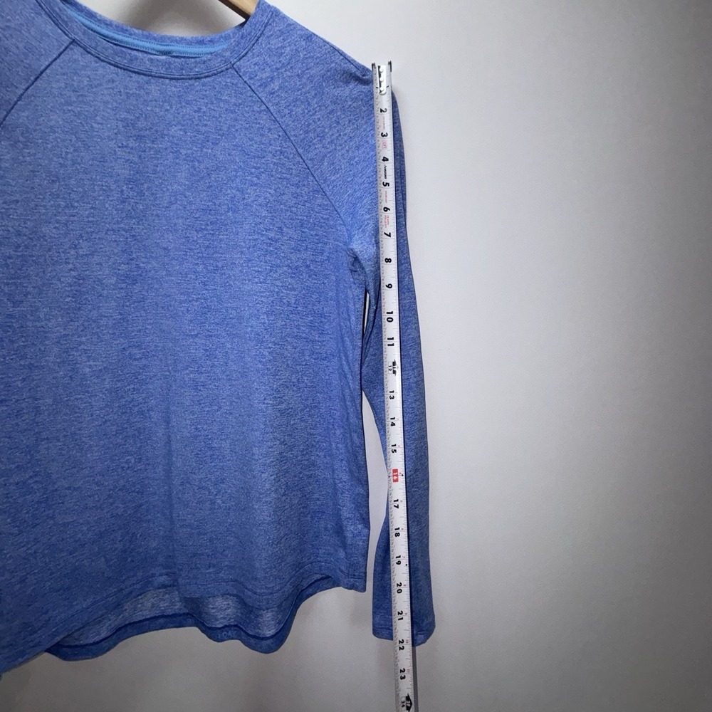 Lululemon Swiftly Tech Long Sleeve Heathered Blue Running Top Size 6 - Picture 5 of 6